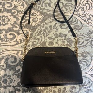 Michael Kors Black and Gold Crossbody Bag